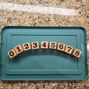 Set of 9 PSX Number Stamps